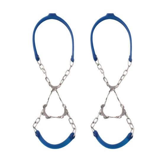 2 шт. Льодоступи для взуття, шипи для льоду, зчеплення, снігоступи, протиковзкі, 6 металевих шипів, легкі у використанні льодоступи для черевиків, взуття, пішого туризму, альпінізму, скелелазіння