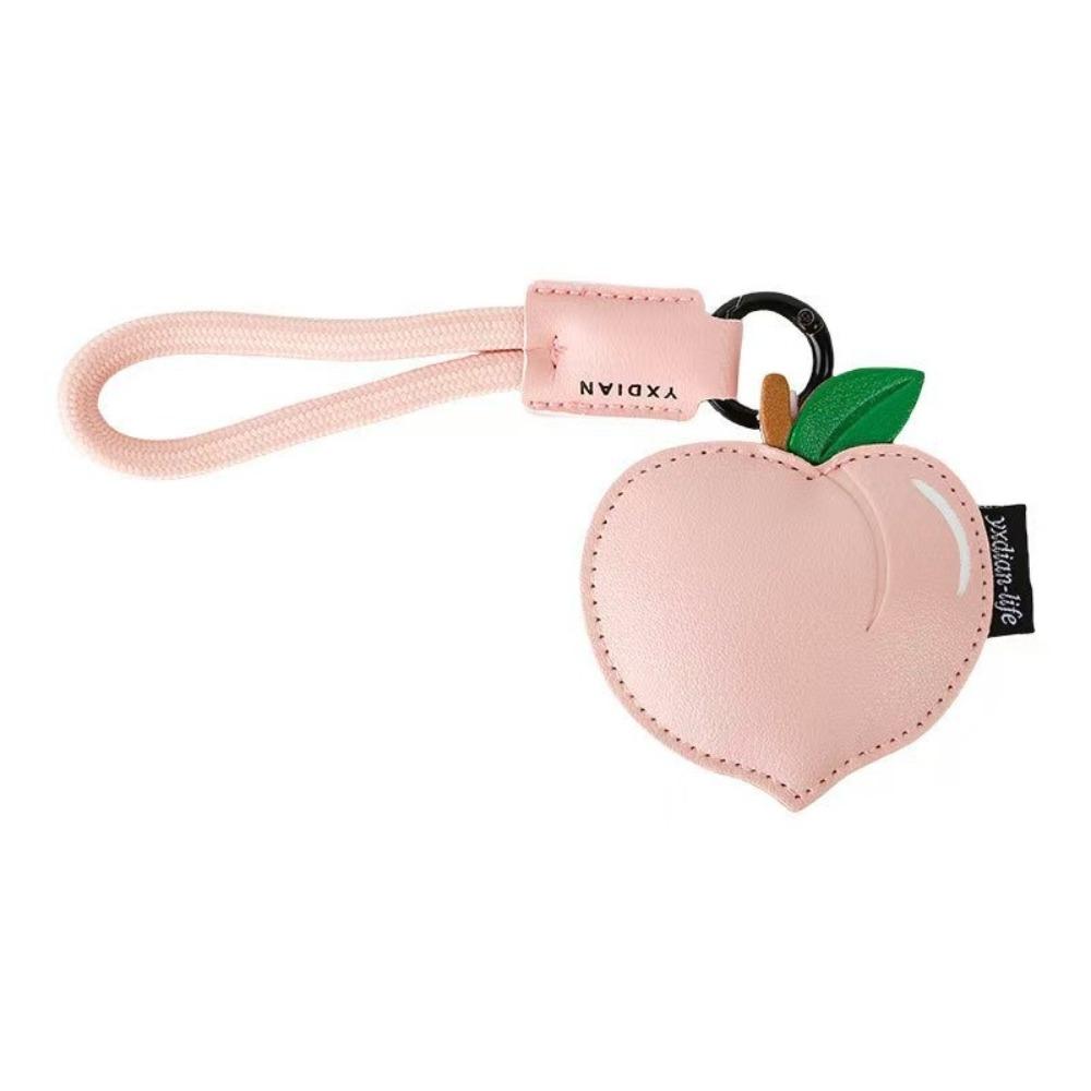

Cartoon PU Leather Bag Pendant Fruit Car Keyring Funny Cherry Keychain Students