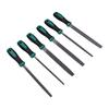 6 Pcs File Set with Ergonomic Rubber Handle Portable File Kit for Woodworking Jewelry Repair