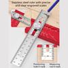 Multifunctional Foldable Angle Ruler Adjustable Positioning Scribing Protractor Marking Depth Measurement Tool Woodwork