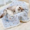 Dog Bed Pad Thickened Pet Blankets Warm Cartoon Cat Sleeping Mat Fluffy Winter Pet Mat for Cats and Dogs