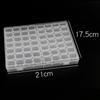 Sealed Empty Nail Art Accessories  Rhinestone Organizer Plastic Storage Box Beads Container