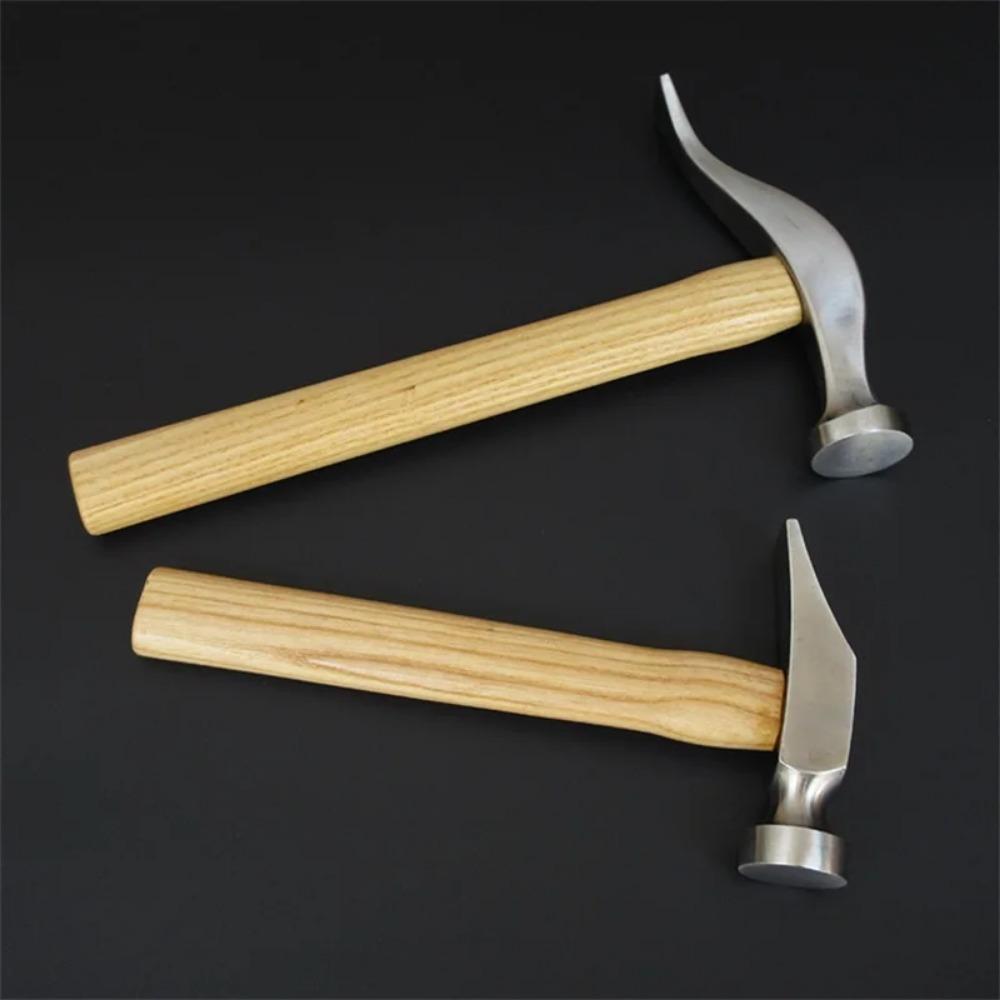 Leather Upper Handmade Hammer With Wooden Handle For Tapping Over Hand Stitches Lacing Remmending Shoe Lightweight Making Tool