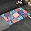 1pc Moroccan Ethnic Bathroom Absorbent Mats Anti-Slip Mats Home Decor Supplies Carpets Home Kitchen Floor Mats