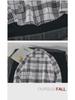 2024 Men's Plaid Shirt: Casual Spring/Autumn Jacket, Long-Sleeved Trendy Student Style