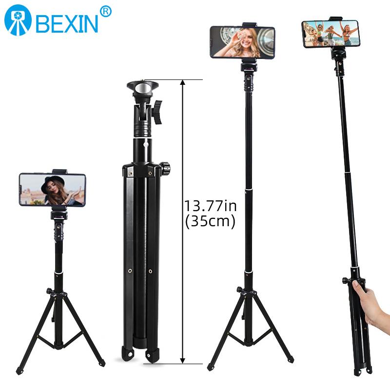 Aluminum Alloy Tripod Selfie Stick Camera 360 Degree Rotating Mobile Phone Bracket Outdoor Indoor Live Broadcast Tripod чёрный
