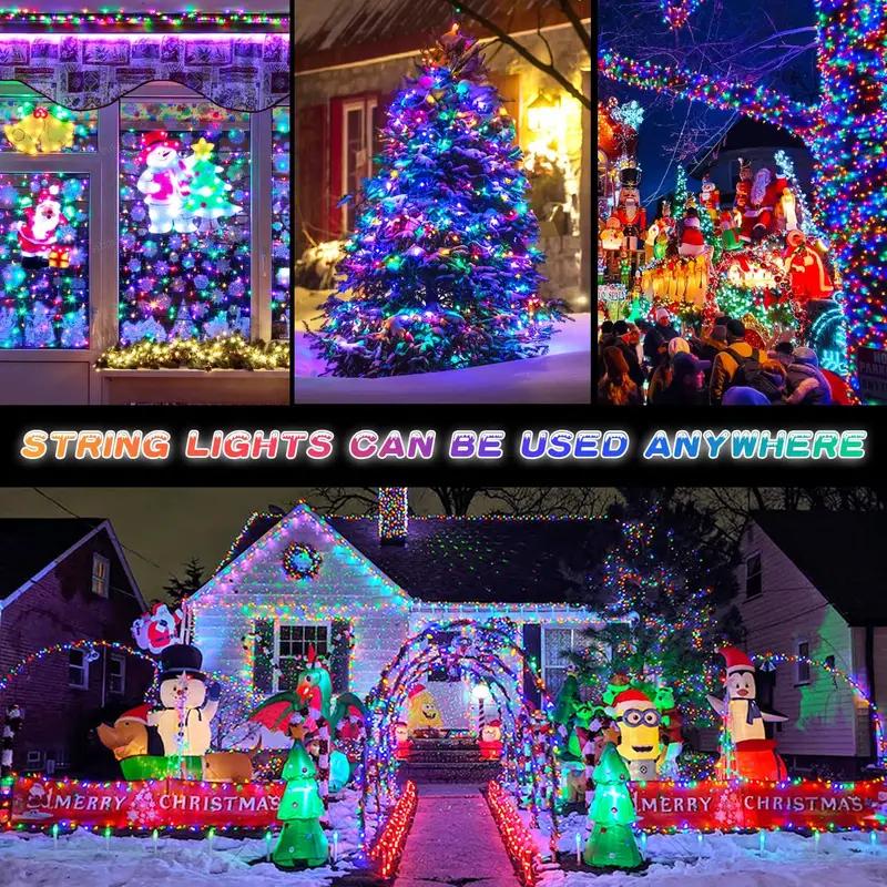 LED Solar String Light 7m 50 Lights 8 patterns Waterproof Fairy Garland String Lights Christmas Party Halloween Decorations