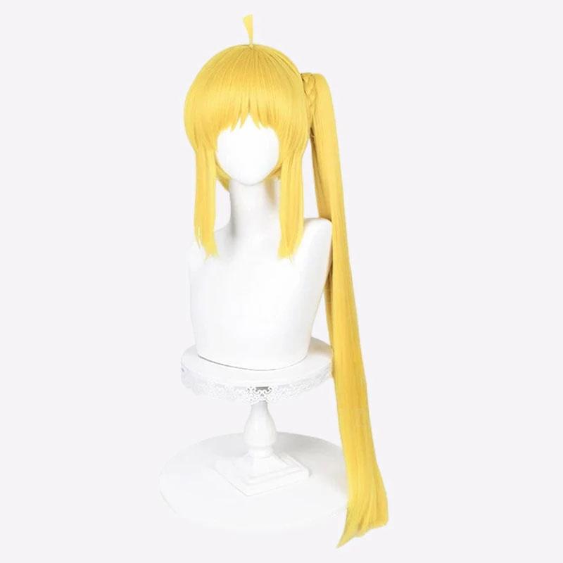 

Аниме Боччи Скала! Косплей Иджичи Ниджика Косплей Парик 82 см Длинный Золотой Зажим Конский Хвост Термостойкие Волосы Парики + Шапочка для Парика One Size