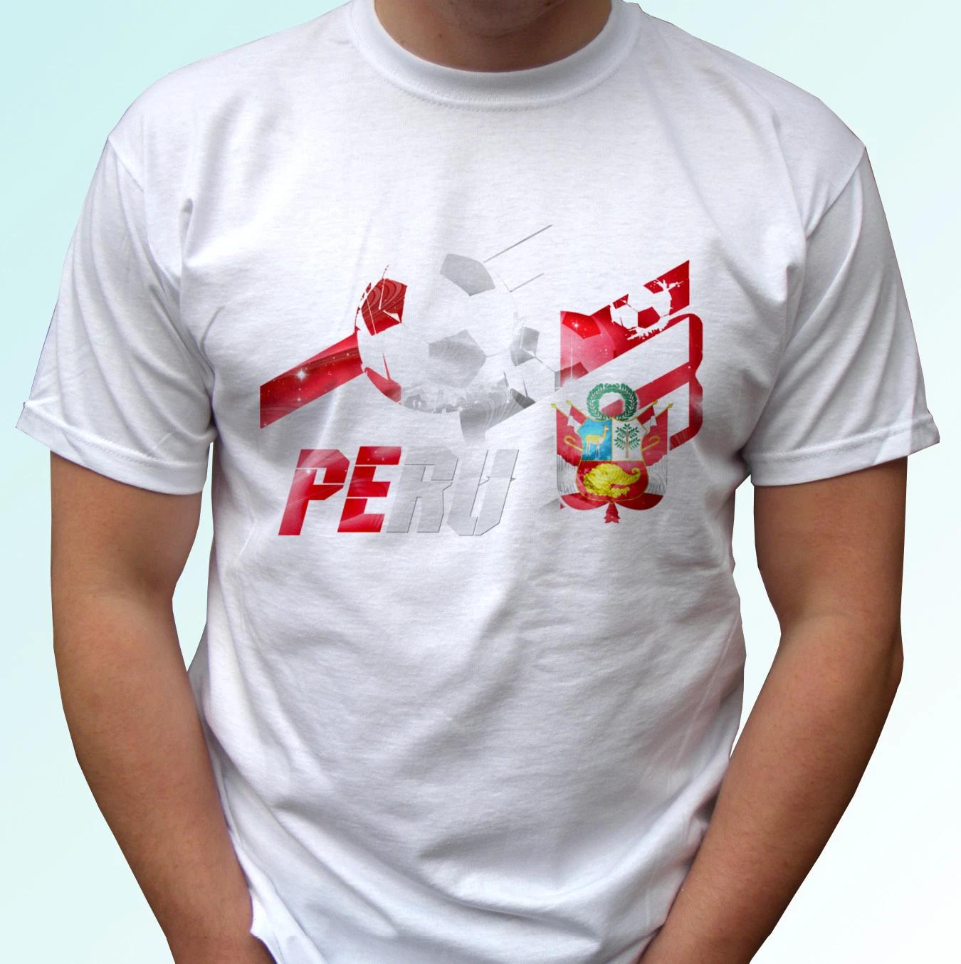 

Peru football flag white kids boys T-Shirt soccer camiseta tag world cup top tee all sizes 130