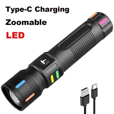 Wiederaufladbare Hochleistungs-LED-Taschenlampe mit großer Reichweite, tragbare Lampe, wasserdichte Laterne, 2000 mAh, superhelle Taschenlampe, Leuchtstofflampe, Arbeitsscheinwerfer