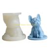 92MF French Fighting Dog Cake Chocolate Cake Fondant Mold Diy Baking Manual Mold Silicone Fondant Mould