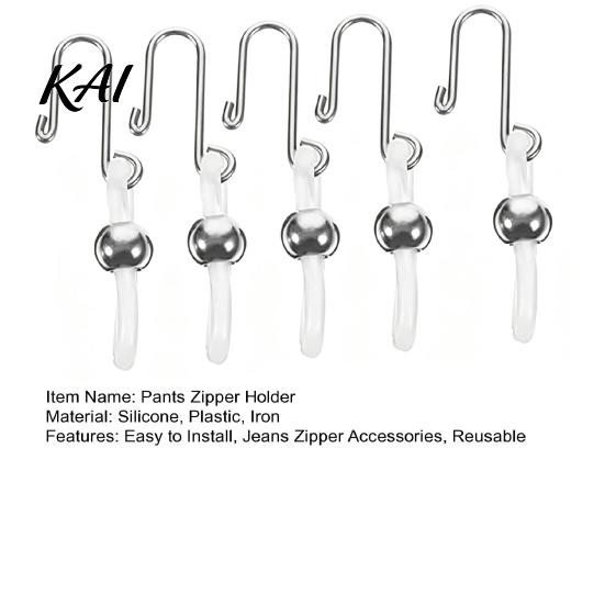 Zipper Fixer Tool 5/10Pcs Jeans Holder Upper, Keep Up on Pants, Stopper Keeper Clip for Pants and Skirt, Hook Button