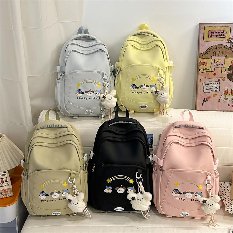 Cartoon Student Schoolbag Women's Lightweight Backpack