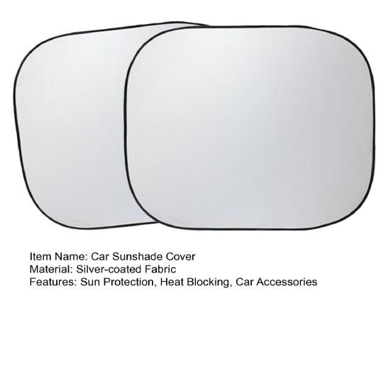 2Pcs Car Windshield Sunshade UV Rays Sun Protection Heat Blocking Foldable Universal SUV Truck Automotive Front Window Sun Visor Protector Cover