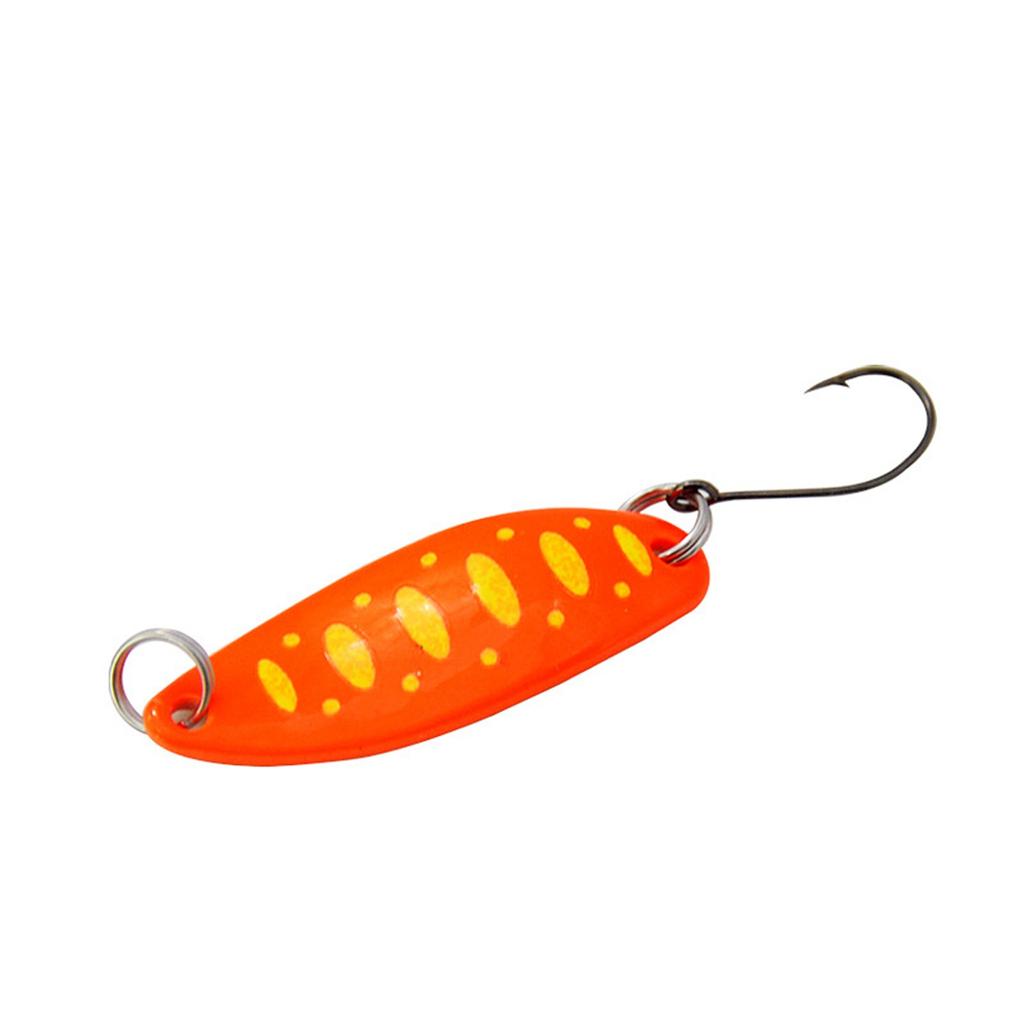 Esca da Pesca Rotante in Metallo Cucchiaino Spinner con Amo Affilato Attrezzatura da Pesca Resistente per Acqua Dolce e Salata