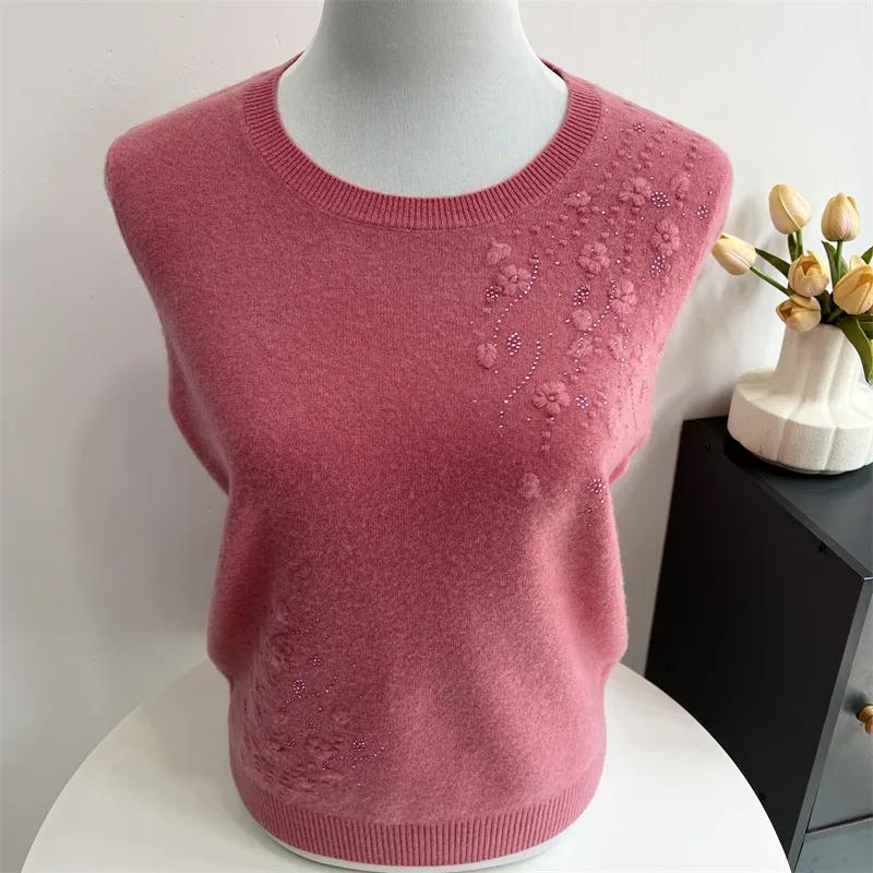 Svetr pro ženy Zimní Bavlněný Zesílený Pulovr Teplý Pletený Pružný Dlouhý Rukáv Nadměrný Svetr Svetrové Topy