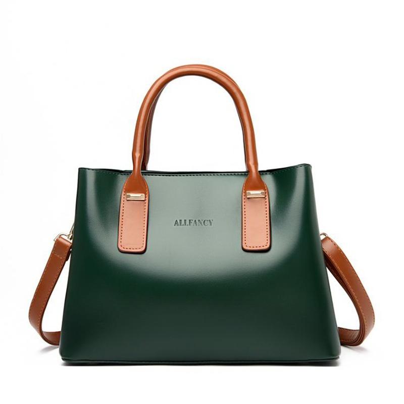 Genuine Leather Handbags Trendy Fashion Models Large-capacity Handbags Single-shoulder Messenger Ladies Bags