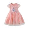 Girls' Frozen Elsa Summer Dress: Stylish Mesh Princess Skirt