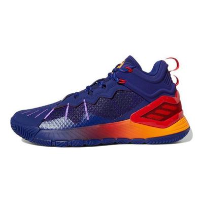 D Rose Son Of Chi Punta Tonda Tessuto Comodo Ammortizzanti Antiscivolo Resistenti all'Usura Scarpe da Basket Basse Sneakers da Uomo Blu Rosso GY3265