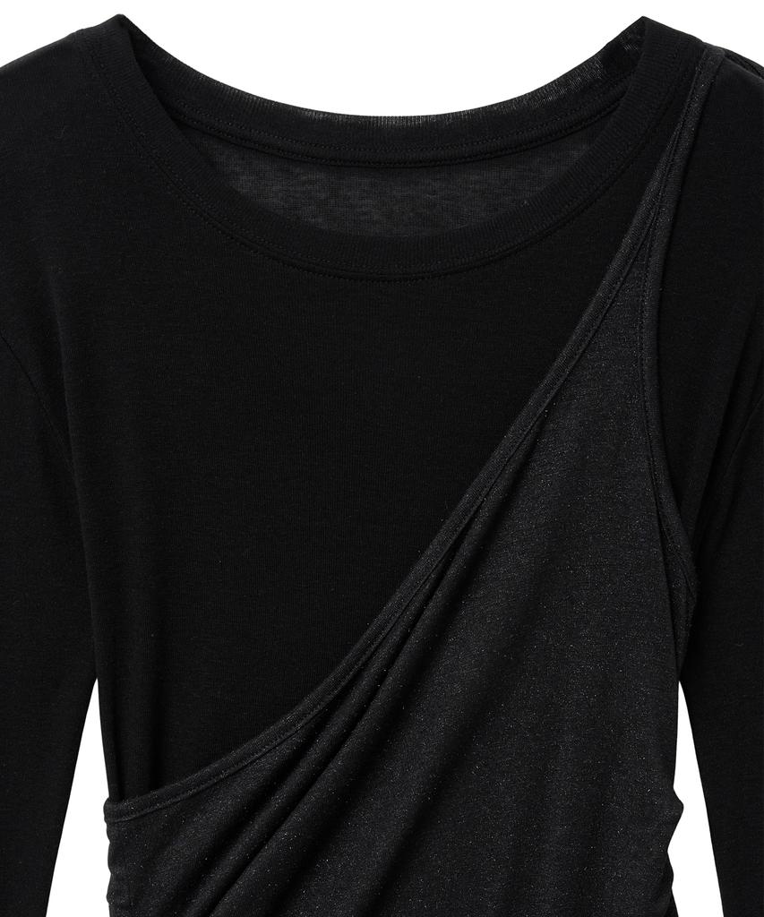 MIDNIGHT MOVE Cancan Set T (Black)