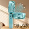 Ventilador de Mão com Cabeça Ajustável de 90 Graus Ventilador Mini Portátil Carregamento USB Bateria Grande Indicador de Bateria LED Ventilador
