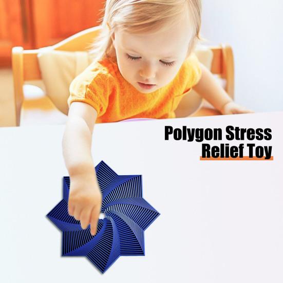 

Yousheng Fractal Fidget Octagon 3D Printed Anxiness stresstress Treatment Kids Adults Pocket Size Travel Colorful Octagon Sensory Toy Mindful Meditation Tool