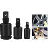 Premium Impact Universal Joint Socket Swivel Set 1/2" 3/8" & 1/4" U-Joint Drive Cr-Mo Steel Impact Grade 3 Pieces