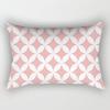Ins Pink Geometric Waist Pillow Case Car Sofa Pillow Cushion Cover Pillow Case Pillow Case Pillow Case