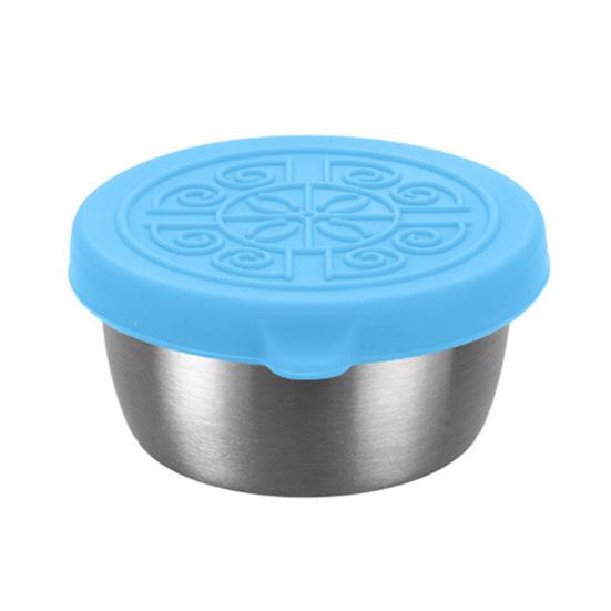 1 sada 40ml šálku na omáčky se silikonovým víčkem Dobré utěsnění Netěsnost Venkovní piknik Přenosná nádoba na salát Denní použití