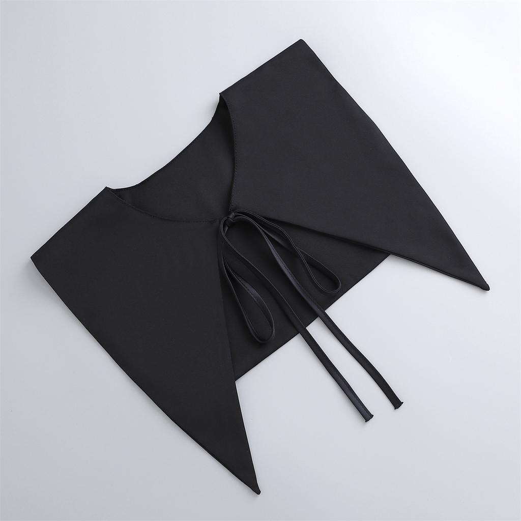 Girls Bowknots Fake Collar for Women Detachable Collars Lapel Blouse Top Fuax Cols False Collar Clothes Shirt Neckwear Accessory