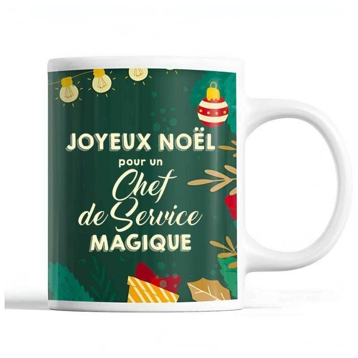 Mug - Head of Service - Christmas - Ceramic - Printed - 325 Ml - Green