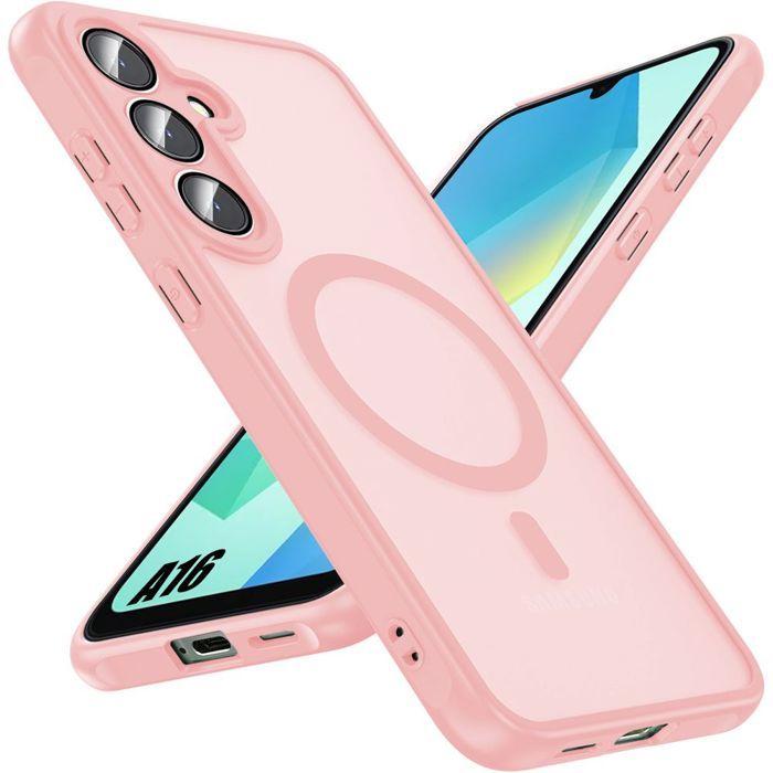 Coque de protection - BOOLING - Samsung Galaxy A16 5G/4G - Rose - Antichoc - Protection caméra