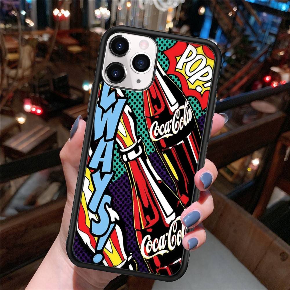 C-Coca C-cola Vintage Logo PC+TPU Phone Case For IPhone 17 16 15 14 13 12 11 Pro Max Plus Kawaii Cartoon Cover