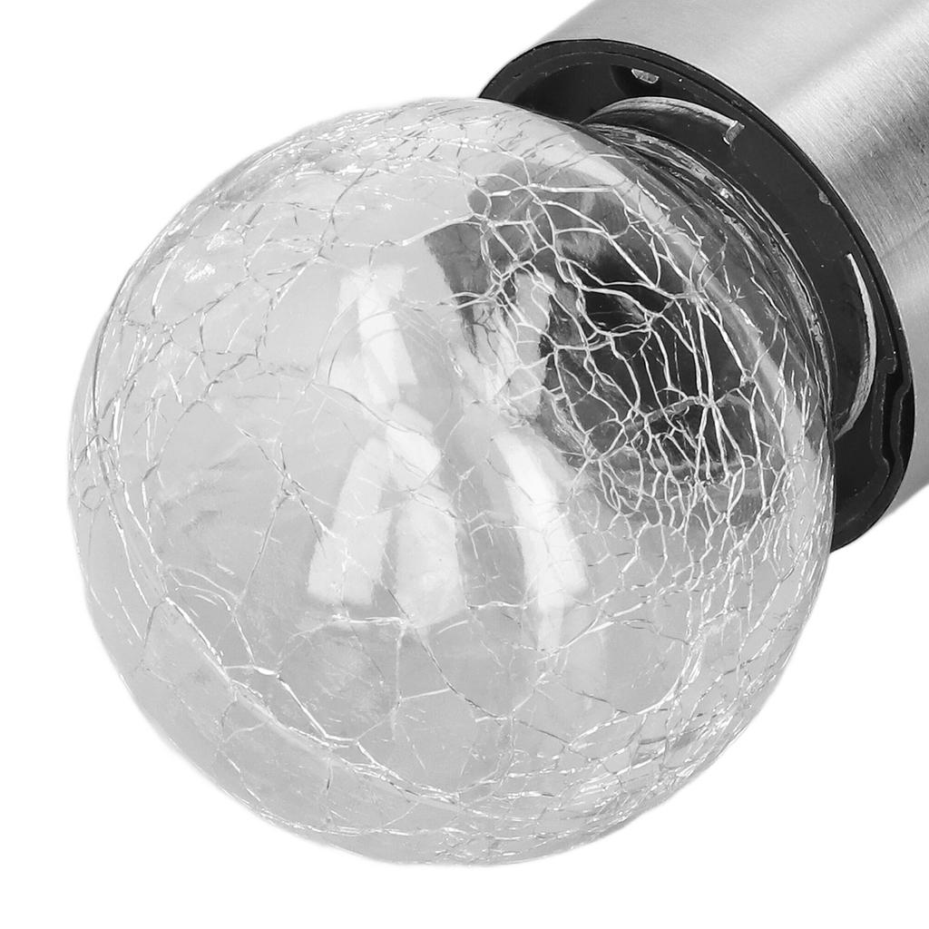 Hanging Solar Lights Glass Ball Shape Crack Pattern Energy Saving Solar Charging Automatic Sensing Bulbs for Outdoor