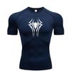 Tight Suit Short-sleeved High Elasticity Quick-drying T-shirt Running Workout Jogging Training Sports Top Trendy Sweat-Resistant Fitness Suit