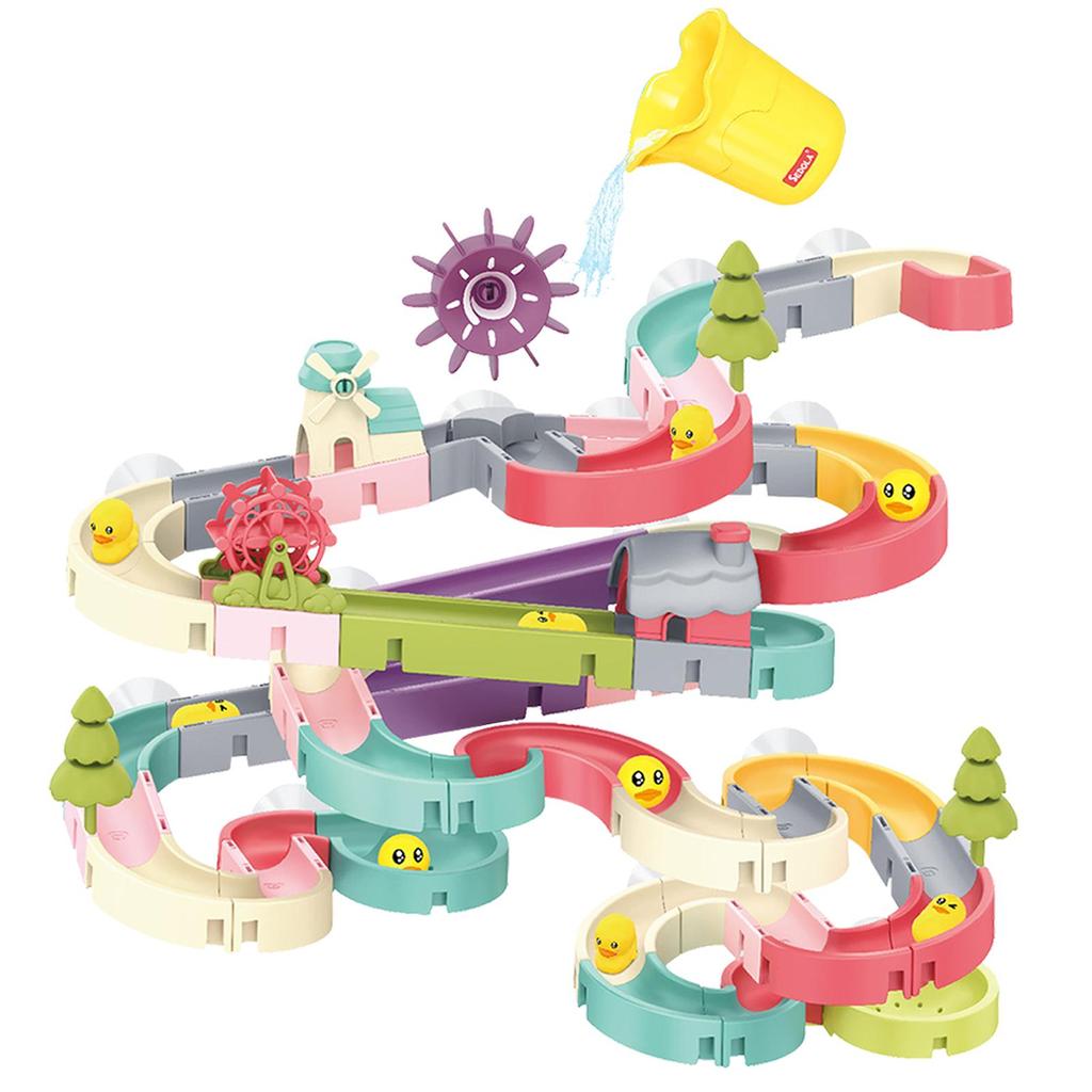 Buy Bathtub Toys Cute Small Duck Slide Toy Bath Toys with Windmill