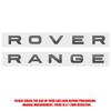 Logo 3D in ABS Lettere Emblema Range Rover Distintivo Cofano Auto Adesivo Cofano Per Range Rover Sport L320 L322 Evoque Velar Accessori