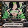 Wall Hanging Tapestry Custom NameBillie Eilish Pattern Personalized Printed Fabric Wall Decor
