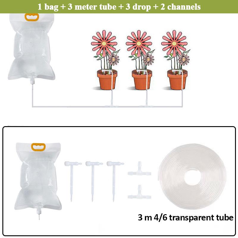 3.5L Torba do podlewania ogrodu Automatyczna torba do nawadniania roślin Regulowana torba z kroplownikiem Ogrodnicze urządzenie do samozraszania i fertygacji