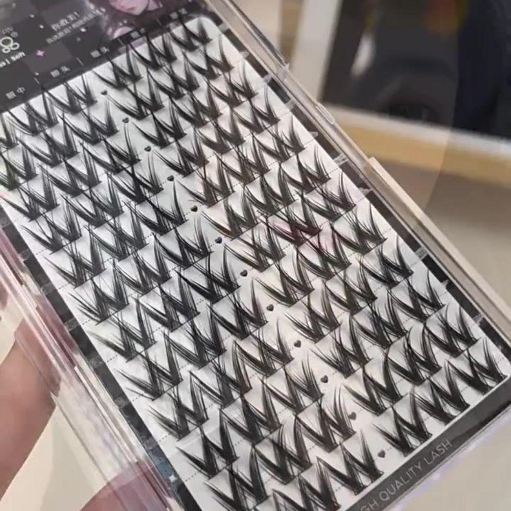 Dense Individual Cluster Eyelashes 60/72Clusters Segmented Eyelashes Bundles  DIY