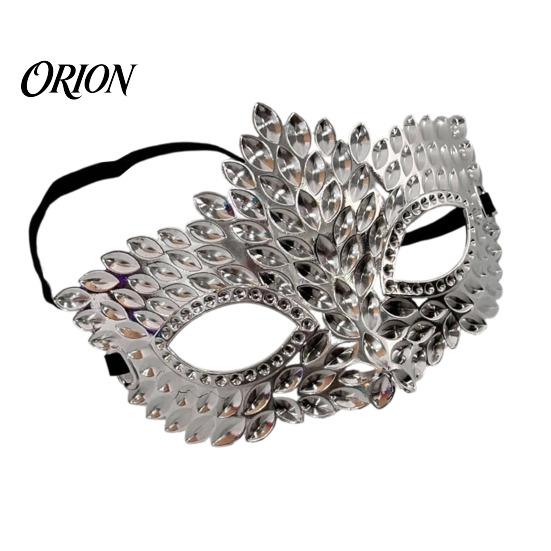 Stable Wear Party Mask Rhinestone Masquerade Mask, Adjustable Eye for Halloween Ball Gala Fashionable Dance Performance Cosplay, Sparkling Hollow