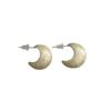 French Retro Oil Drip Color Semi-Round Stud Earrings, Niche Design Sense, Individuality, Simple Temperament, Versatile Earrings, Earrings.