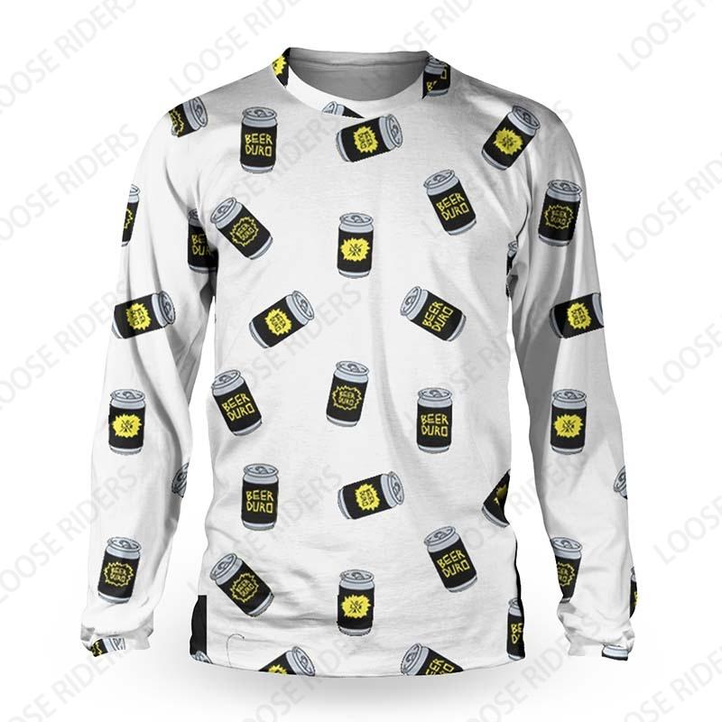 Loose Riders Men Technical Jersey Longsleeve Motorcycle DH Cross Country Tracksuit BMX MTB Mountain Bike Endurance Race Shirt
