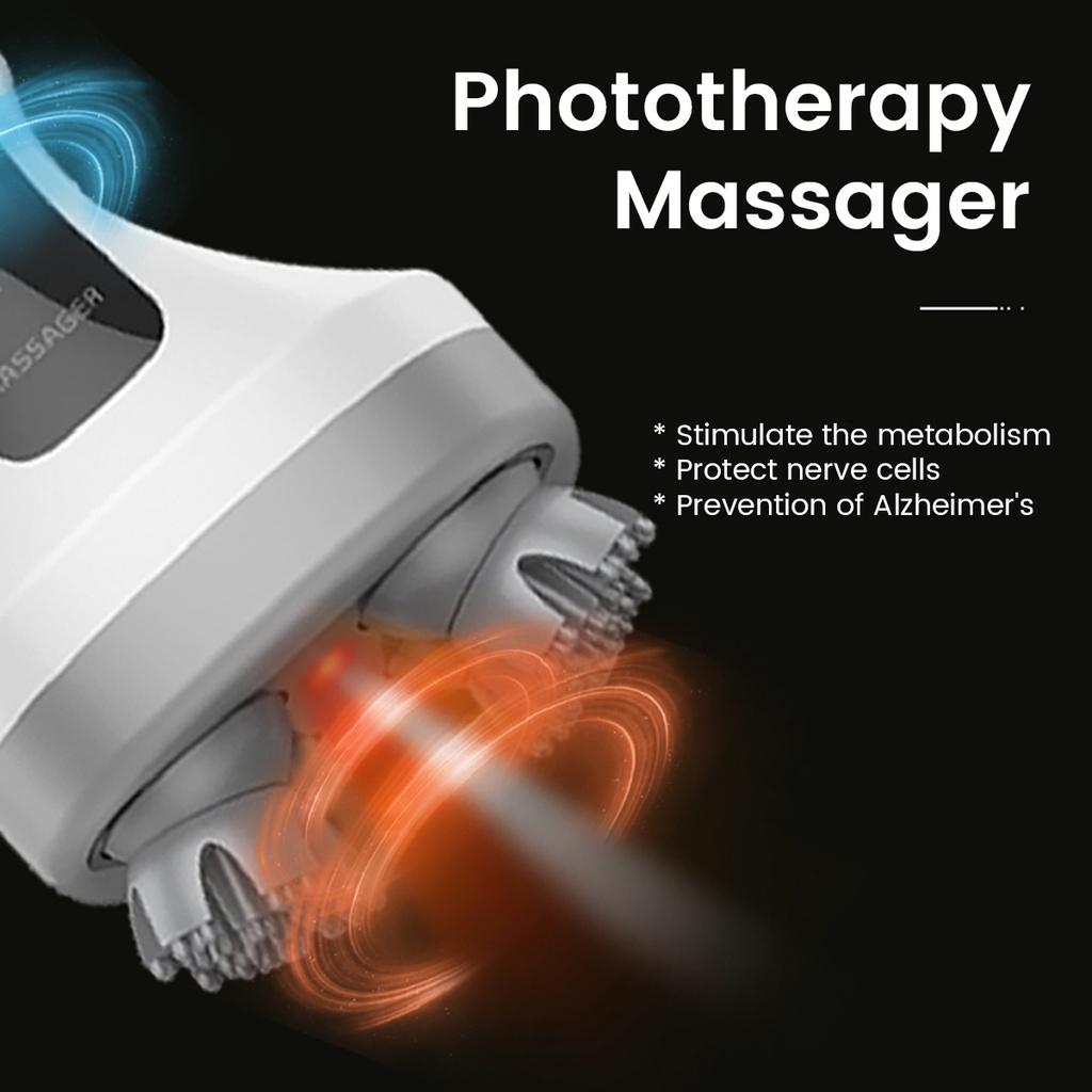 Wireless Electric Head Massager 4D Scalp Massage Prevent Hair Loss Device Waterproof Neck Back Massager