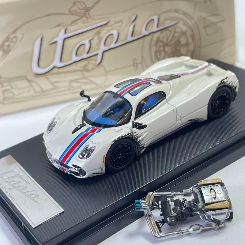 Hone Model 1/64 Pagani Utopia In Stock with An Engine Alloy Motor Vehicle Toy Die-casting Metal Model Collection Boy Gifts