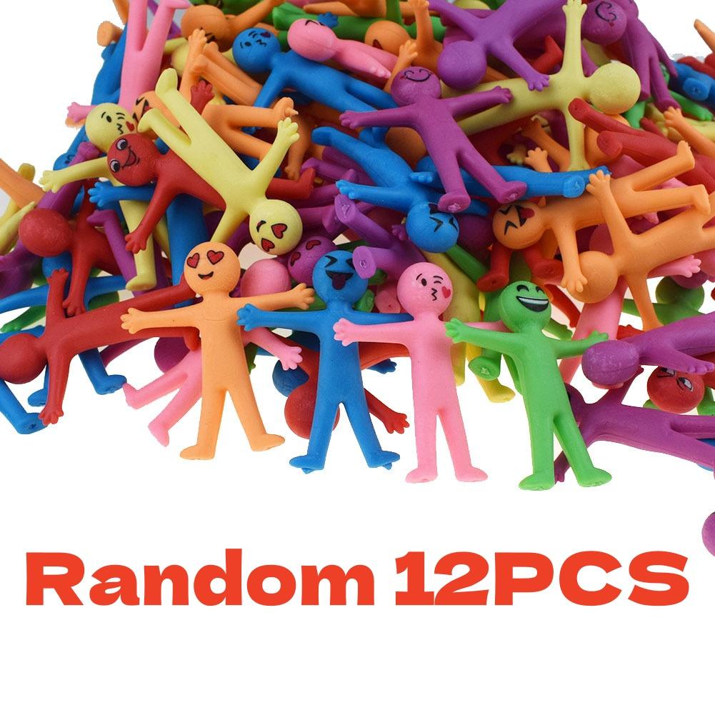 10/12 ks Kostra se smějící tváří TPR Měkká guma Antistresové hračky Skládací a natahovací Halloweenský žertík a neplecha