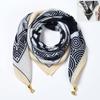 Idyllic small fresh women's imitation silk square scarf silk scarf temperament versatile scarf shawl heat