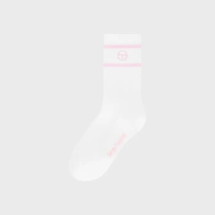 U Stripe Crew Socks (PINK)
