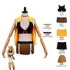 Anime Elbaf Nami Cosplay Fantasie Kleding Mantel Anime Piraat Vrouwen Kostuum Verkleedkostuum Halloween Volwassen Vrouwelijke Roleplay Feest Outfit