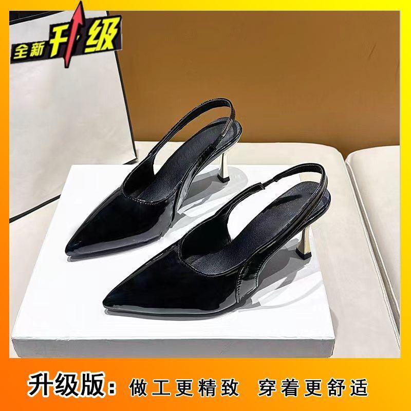 2025 spring and summer new French pointed head temperament thin heel single shoes women's fashion versatile and comfortable bag head single shoes wome